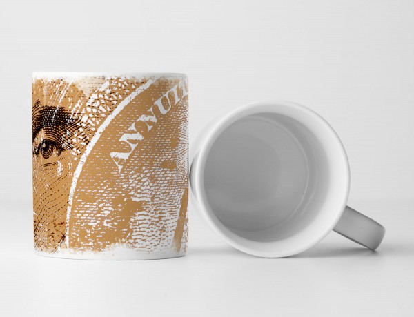 Paul Sinus Art Tasse Geschenk Digitale Grafik – Dollarnote mit Lincoln