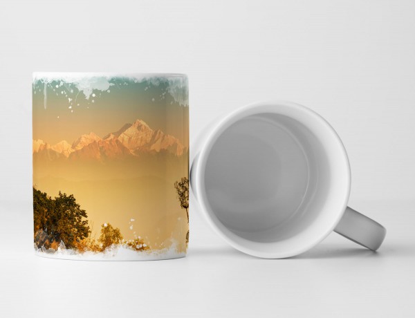 Paul Sinus Art Tasse Geschenk Naturfotografie – Landschaft im Morgenlicht