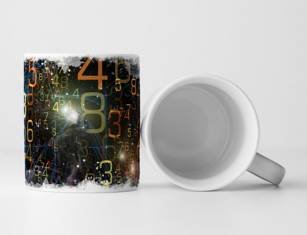 Paul Sinus Art Tasse Geschenk Bild – Bunte Zahlenreihen