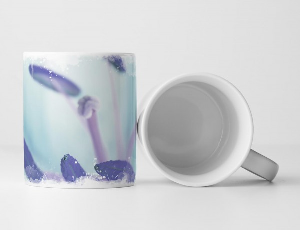 Paul Sinus Art Tasse Geschenk Naturfotografie – Blaue Staubbeutel