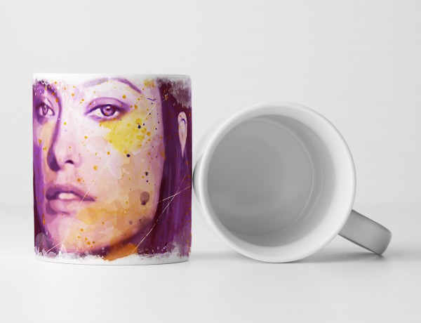 Paul Sinus Art Olivia Wilde II Tasse als Geschenk, Design Sinus Art