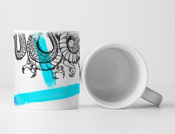 Paul Sinus Art EAU ZONE Motiv Spruch Tasse Geschenk