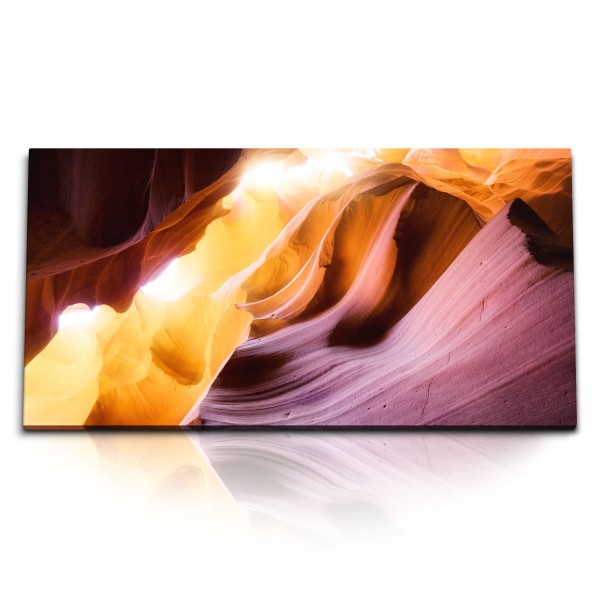 Paul Sinus Art Kunstdruck Bilder 120x60cm Antelope Canyon Grotte Hölle Sandschein Kunstvoll