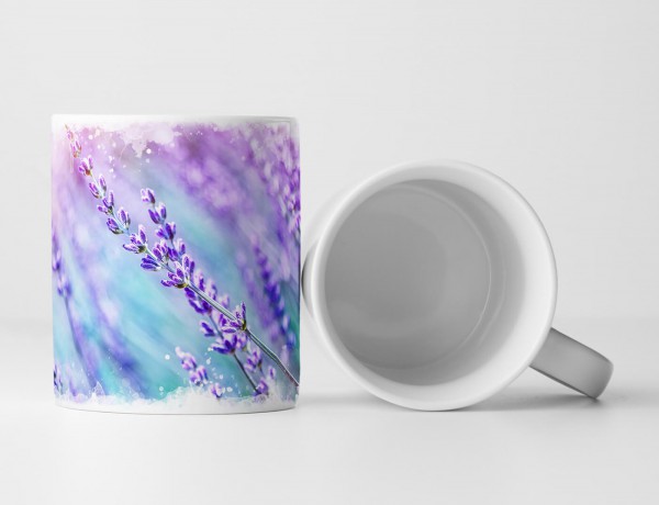 Paul Sinus Art Tasse Geschenk Naturfotografie – Lavendelblüten in der Sonne