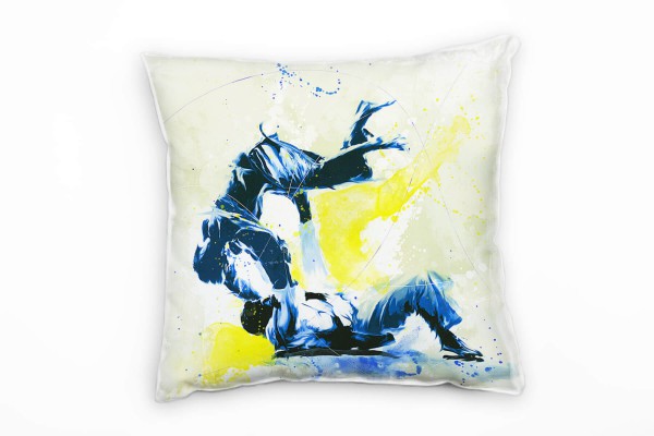 Paul Sinus Art Judo III Deko Kissen Bezug 40x40cm für Couch Sofa Lounge Zierkissen