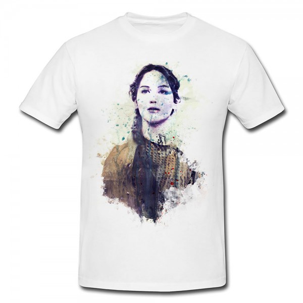 Paul Sinus Art Peeta Katniss the Gunger Games Premium Herren und Damen T-Shirt Motiv aus Paul Sinus Aquarell