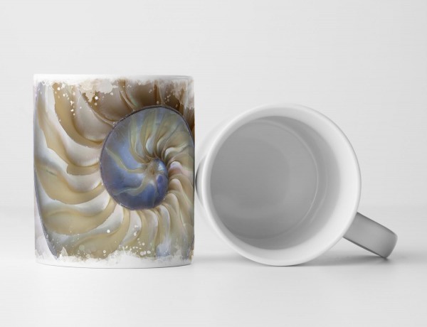 Paul Sinus Art Tasse Geschenk Naturfotografie – Fibonacci Muschel