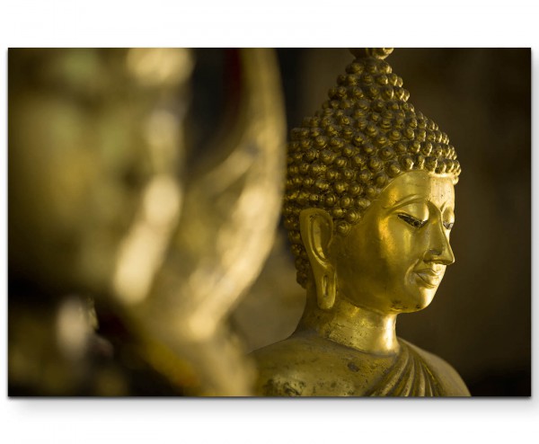 Paul Sinus Art Buddha im Tempel - Leinwandbild