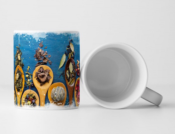 Paul Sinus Art Tasse Geschenk Food-Fotografie – Tee auf Holzlöffeln