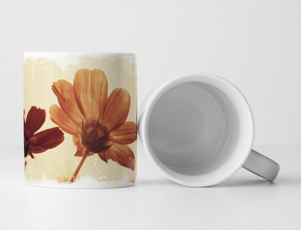 Paul Sinus Art Tasse Geschenk Retrofotografie – Blumen mit Himmel im Retrolook