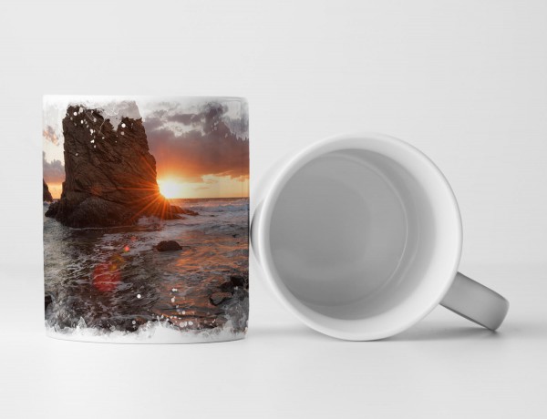 Paul Sinus Art Tasse Geschenk Naturfotografie – Felsen im Wasser Bulgarien