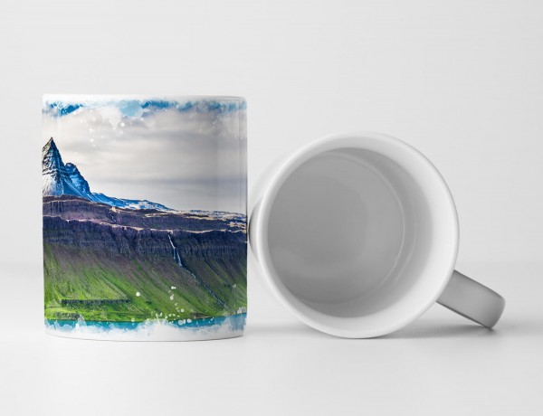 Paul Sinus Art Tasse Geschenk Landschaftsfotografie – Vulkanlandschaft Island