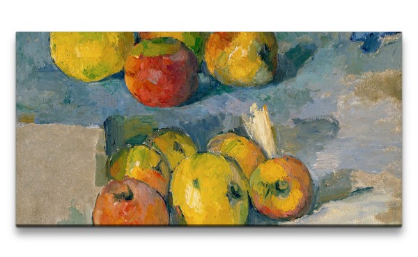 Paul Sinus Art Remaster 120x60cm Paul Cézanne weltberühmtes Wandbild Äpfel Stillleben zeitlose Kunst