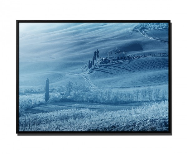 Paul Sinus Art 105x75cm Leinwandbild Petrol Landschaft Toskana Italien