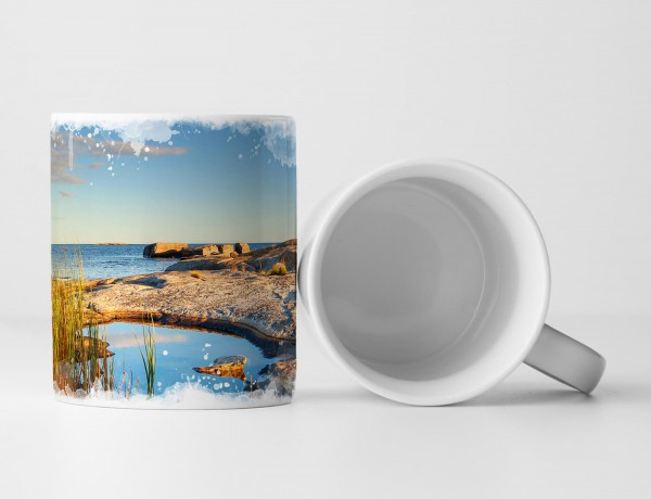 Paul Sinus Art Tasse Geschenk Landschaftsfotografie – Schwedische Eislandschaft