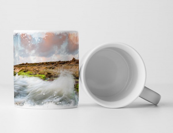 Paul Sinus Art Tasse Geschenk Landschaftsfotografie – Küste bei Sonnenaufgang Florida USA