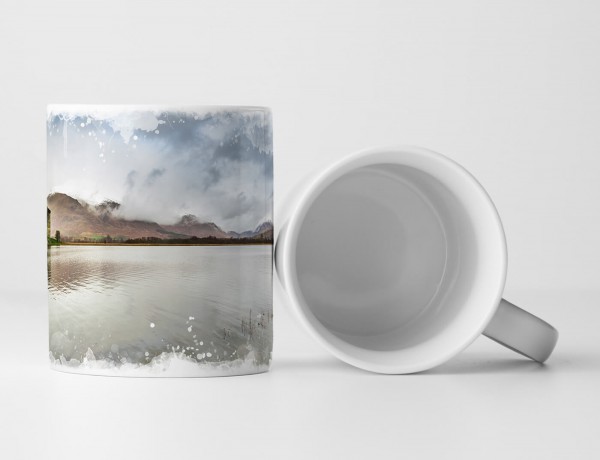 Paul Sinus Art Tasse Geschenk Landschaftsfotografie – Wolken über dem See