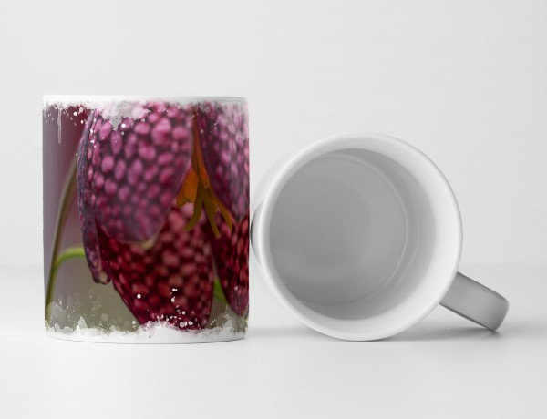 Paul Sinus Art Tasse Geschenk Fritillaria Meleagris Blüte – Fotografie