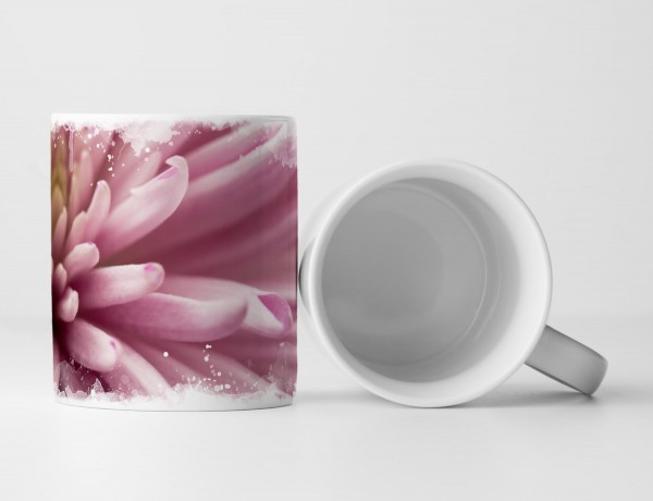 Paul Sinus Art Tasse Geschenk Makroaufnahme – pinke Blüte