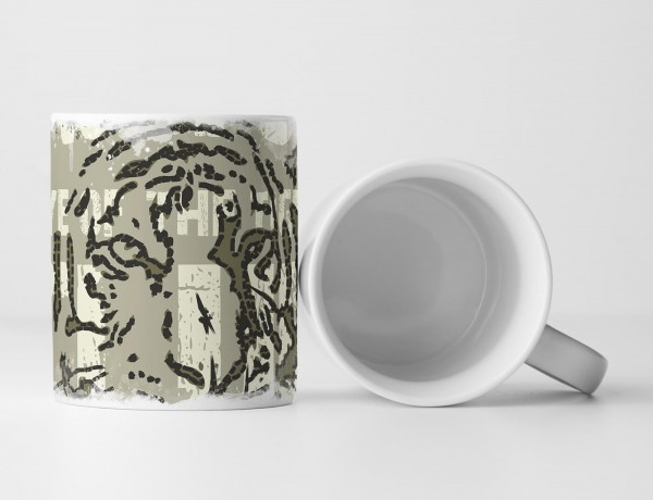 Paul Sinus Art EAU ZONE Motiv Spruch Tasse Geschenk