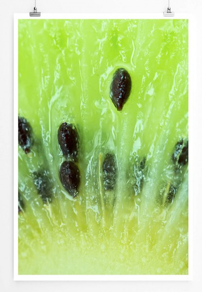 Paul Sinus Art 60x90cm Food-Fotografie - Aufgeschnittene Kiwi in Großaufnahme