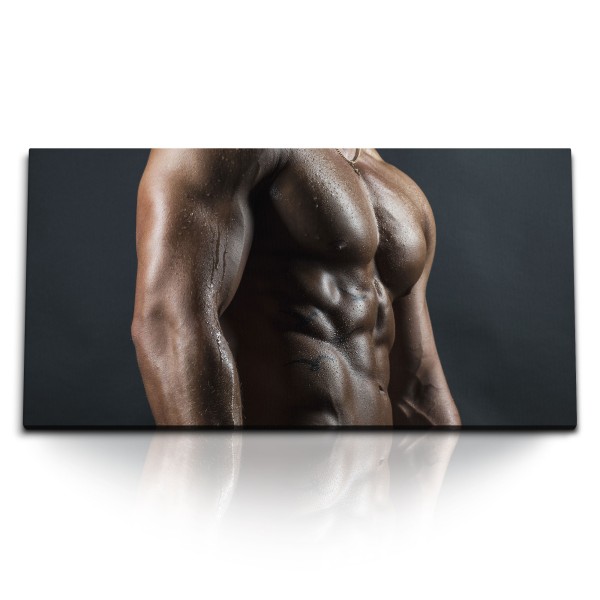 Paul Sinus Art Kunstdruck Bilder 120x60cm Bodybuilder Sexy Sixpack Männerkörper Muskeln