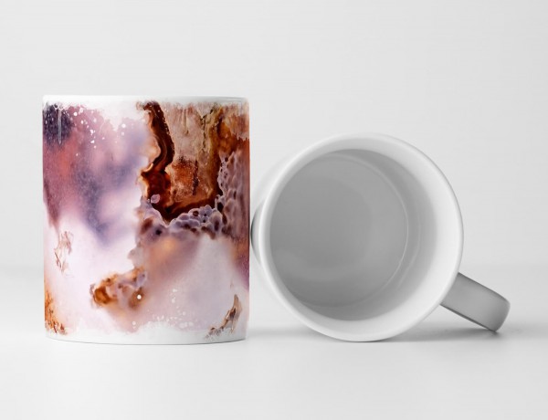 Paul Sinus Art Tasse Geschenk Künstlerische Fotografie – Edelstein Moosachat in Makroaufnahme