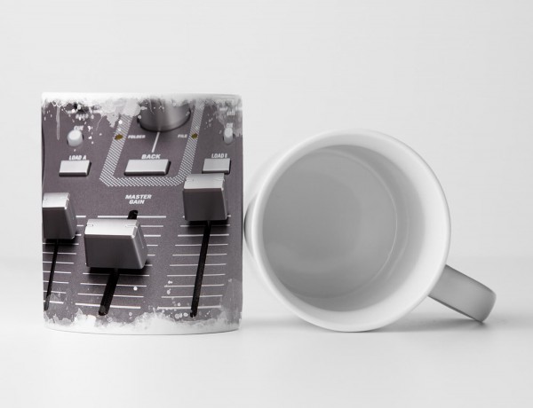 Paul Sinus Art Tasse Geschenk Künstlerische Fotografie – DJ Mischpult im Detail