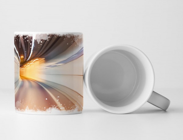 Paul Sinus Art Tasse Geschenk Urbane Fotografie – Abstrakter Autobahntunnel