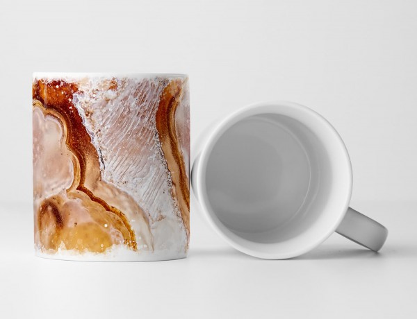 Paul Sinus Art Tasse Geschenk Künstlerische Fotografie – Braun weiße Geode