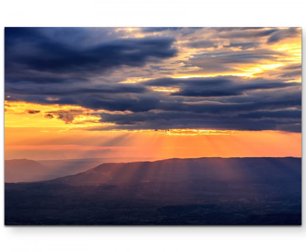 Paul Sinus Art Sonnenuntergang Phetchabun - Leinwandbild