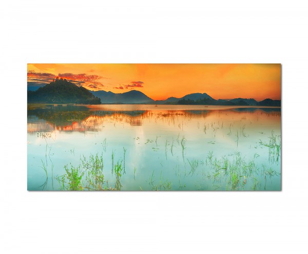 Paul Sinus Art 120x80cm See Berge Sonnenuntergang Natur