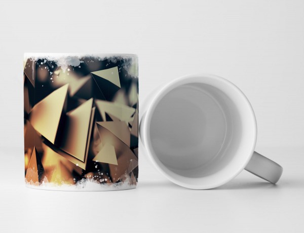 Paul Sinus Art Tasse Geschenk Abstrakte Pyramiden Digital Art