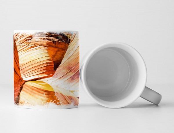 Paul Sinus Art Tasse Geschenk Landschaftsfotografie – The Wave Paria Canyon Vermillion Cliffs