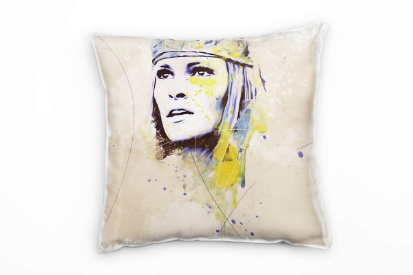 Paul Sinus Art Claudia Quezada Deko Kissen Bezug 40x40cm für Couch Sofa Lounge Zierkissen