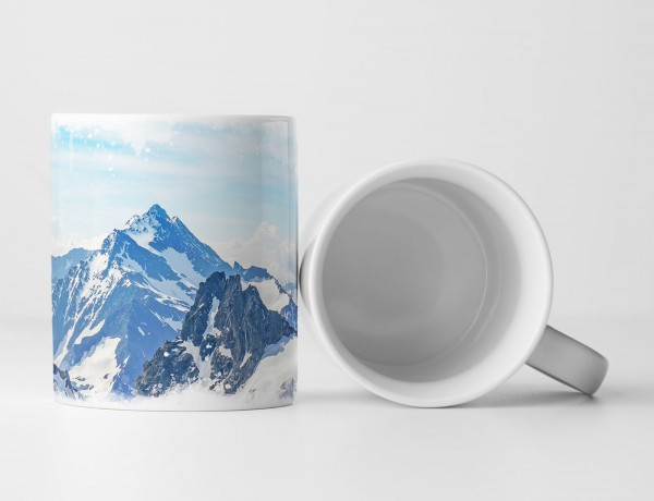 Paul Sinus Art Tasse Geschenk Landschaftsfotografie – Alpenansicht von der Titlis Spitze