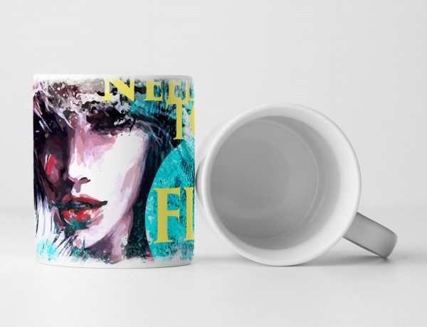 Paul Sinus Art EAU ZONE Motiv Spruch Tasse Geschenk