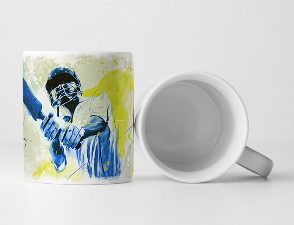 Paul Sinus Art Cricket Tasse als Geschenk, Design Sinus Art