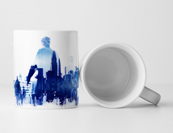 Paul Sinus Art Tasse Geschenk Abstraktes Bild von Geschäftsmenschen