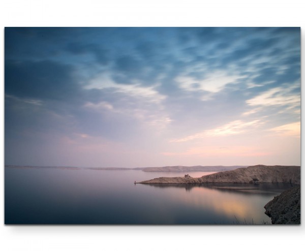 Paul Sinus Art Küste am Meer bei Sonnenaufgang - Leinwandbild