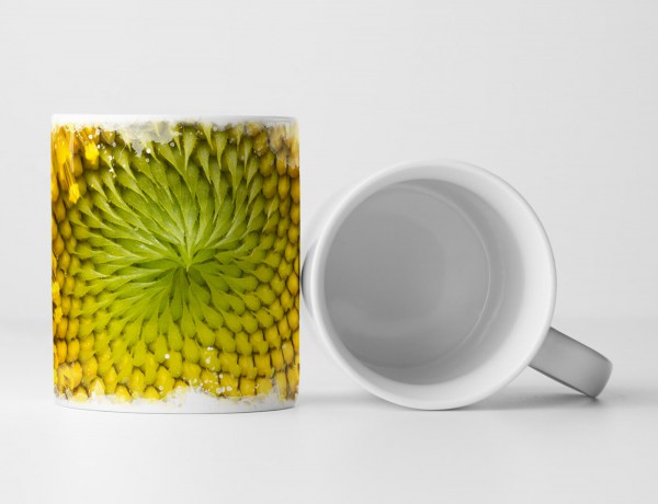 Paul Sinus Art Tasse Geschenk Naturfotografie – Nahaufnahme einer Sonnenblumen