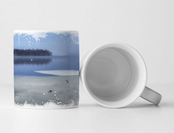 Paul Sinus Art Tasse Geschenk Landschaftsfotografie – Schwedischer Frühlingsmorgen