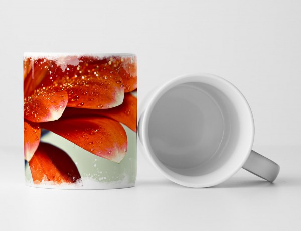 Paul Sinus Art Tasse Geschenk Naturfotografie – Rote Gerbera