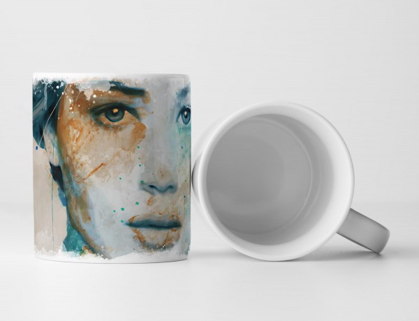 Paul Sinus Art Jennifer Lawrence III Tasse als Geschenk, Design Sinus Art