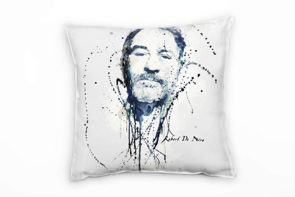 Paul Sinus Art Robert De Niro Deko Kissen Bezug 40x40cm für Couch Sofa Lounge Zierkissen