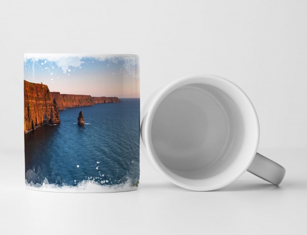 Paul Sinus Art Tasse Geschenk Landschaftsfotografie - Cliffs of Moher bei Sonnenaufgang