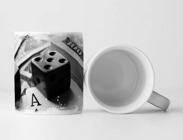 Paul Sinus Art Tasse Geschenk Spielset – Fotografie Würfel Geld und Karten