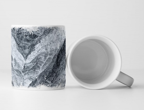 Paul Sinus Art Tasse Geschenk Naturfotografie - Ausschnitt einer Felsenformation