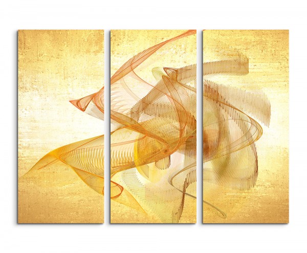 Paul Sinus Art 130x90cm Wandbild Abstrakt 1337 -3x90x40cm