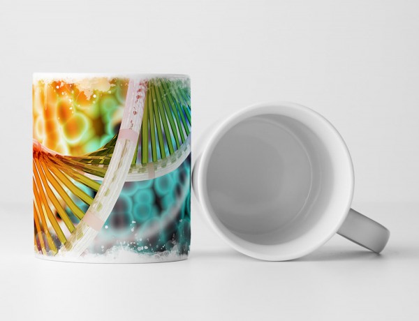 Paul Sinus Art Tasse Geschenk Wissenschaftliche Abbildung – Bunter DNA Strang